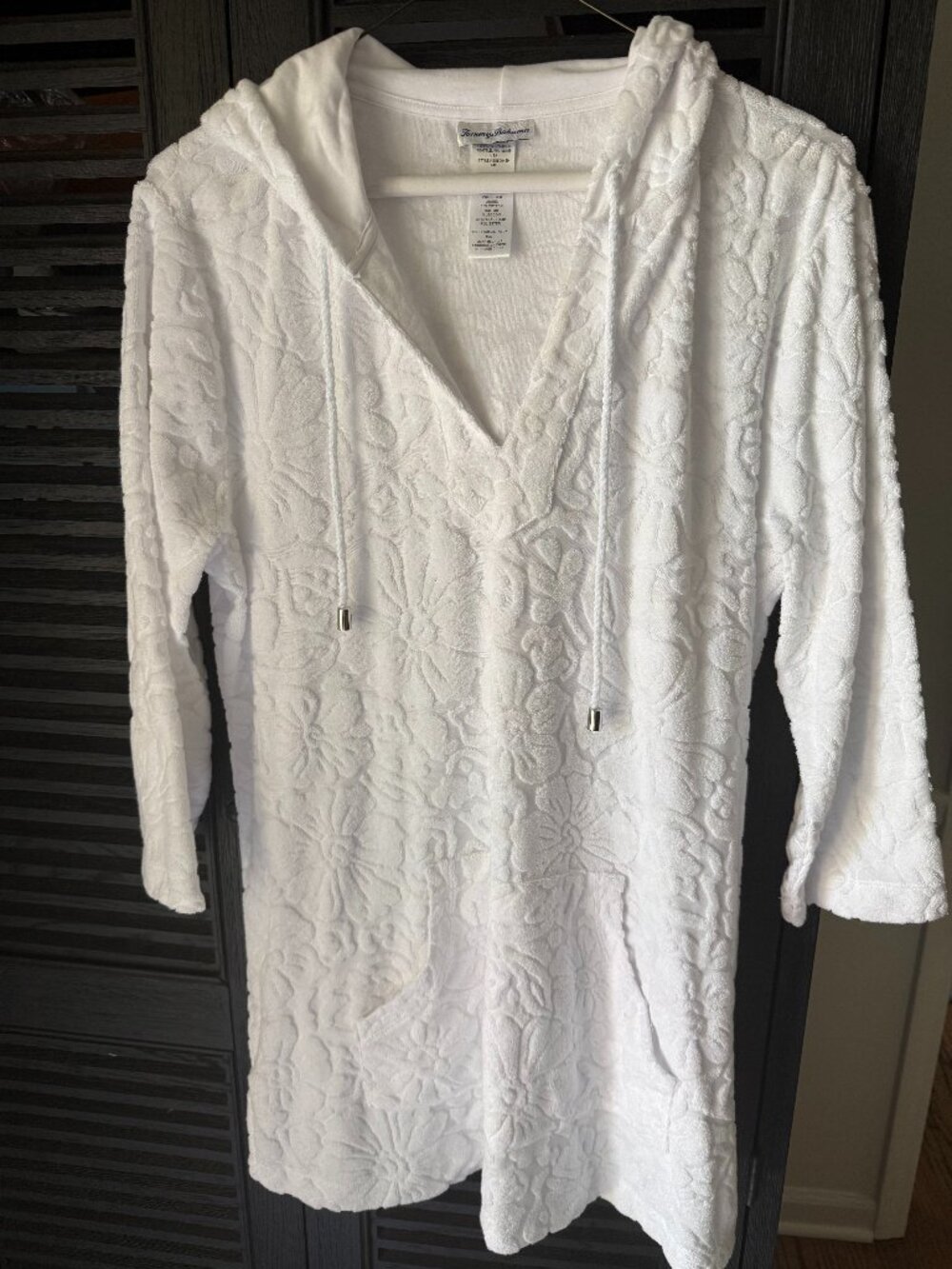 Tommy Bahama textured terry cloth baja tunic coverup sz Med
